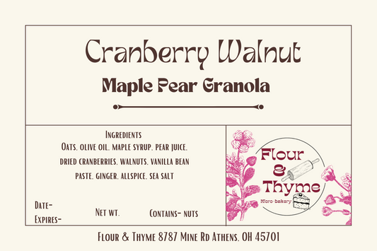 Cranberry Walnut Granola